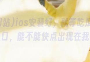 ios安装好，就等吃瓜网站的免费入口，能不能快点出现在我眼前！